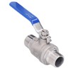 Ball Valve 304 Stainless Steel NPT 3/4in 2 Male Thread