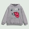 Heart Tongue Graphic Hoodie 100% Cotton US Warehouse 6 ColorsColor: