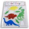 Dinosaurs Window Gel Clings - Dino Friends(T-Rex, Brontosaurus, Triceratops, Stegosaurus,
