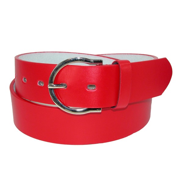 CTM® Womens Basic Bridle Belt, Small, Red