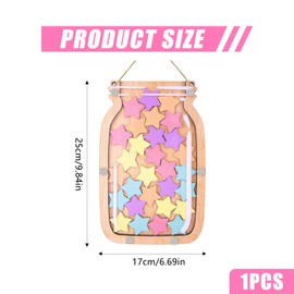 Belohnungsglas mit Stern-Spielsteinen,Personalisiertes Belohnungsglas,Motivations Belohnungsglas,Verhalten im Klassenzimmer, Belohnungsglas für den täglichen Gebrauch, Hausarbeit, Schlafenszeit