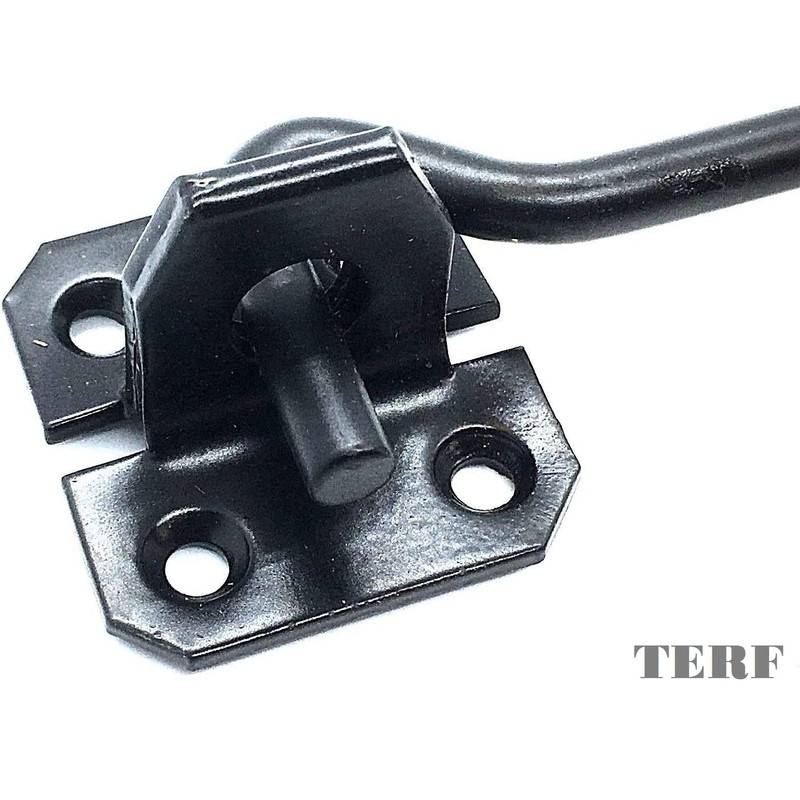TERF® 150mm Heavy Duty Antique Black Wire Cabin Door Hook