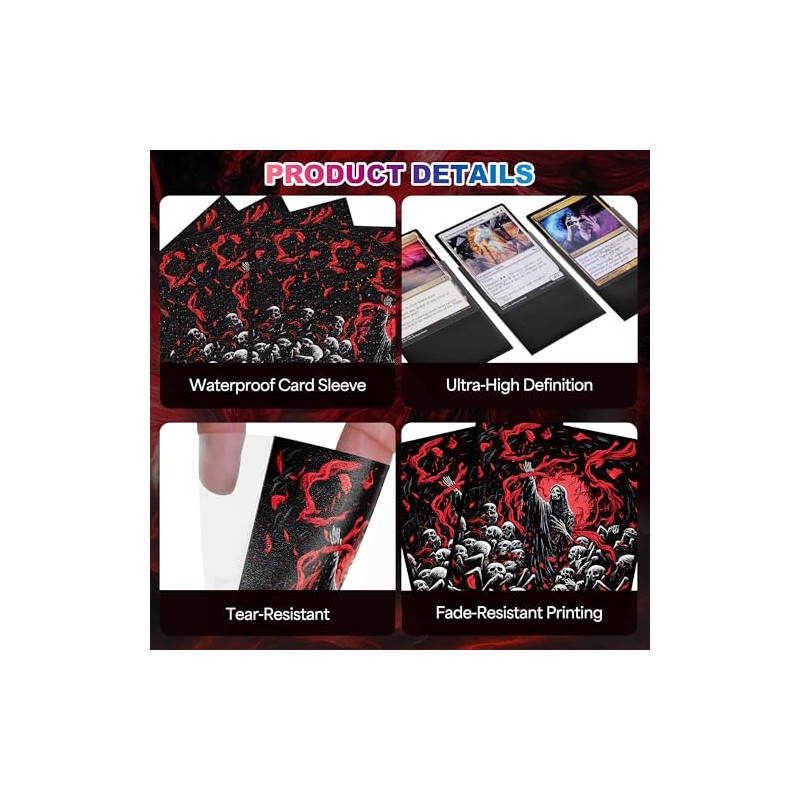 UAONO MTG Card Sleeves - Death 100 Count Standard Size