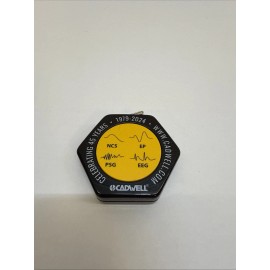 Cadwell Mini Tape Measure Steel Pocket 5ft Measuring Black