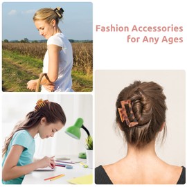 8 Pcs Lolalet Hair Claw Clip for Women Girls, Large Hair Clips for Thick Hair Fine Hair Long Hair 2 Styles Hair Claw Clips Non-slip Big Acrylic Hair Claw Grips Christmas Gifts for Women Girls