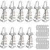 Zreneyfex Fishbone Spring Hooks with Anti-Slip BAuckles, Aluminum Alloy Tent