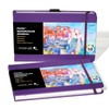 Funto Watercolor Journal, 8.5x5.5", 2 Pack, 48 Pages Each, Purple