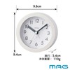 MAG T-640A WH-Z Noah Precision Alarm Clock, Analog, Cute, Stylish,