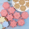 Pack of 8 Christmas Cookie Cutters, Snowflake Cookie Cutters, Baking