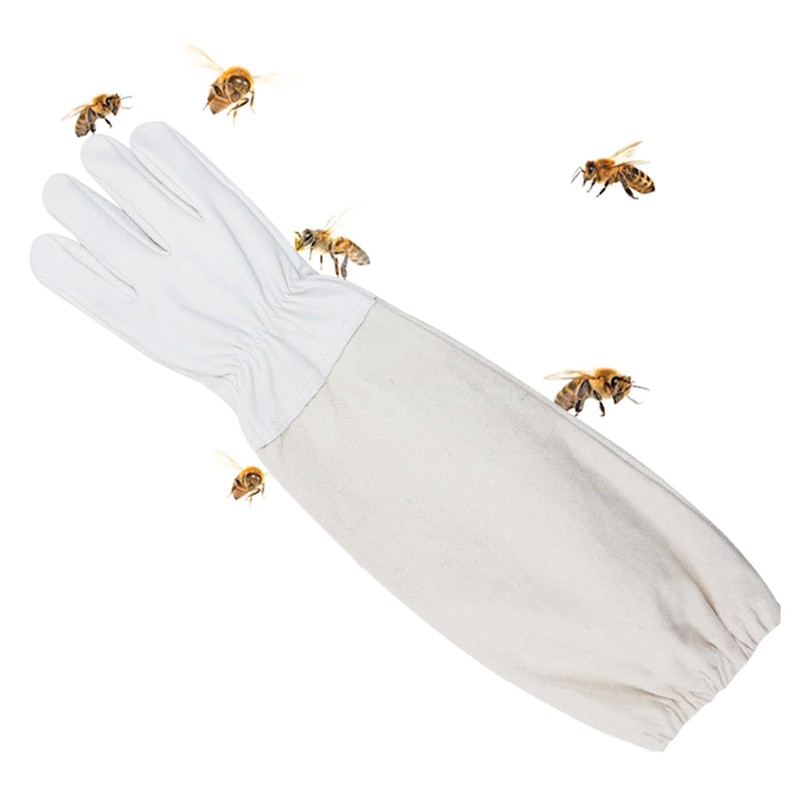 Sarini Beekeeping Gloves Goatskin Large Protective Gloves for Beekeeper with
