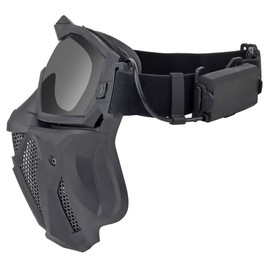 Tactical Mask Detachable Goggle With Anti-fog Fan System Full Face Protective CS Wargame Combat Airsoft Paintball Accessories
