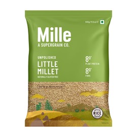 Mille Little Millet Whole Grain | Kutki | Gluten Free | No Chemicals | High Plant Protein and Fibre | Sambar, Rajma, Dal Rice Replacement | Just cook for 6 minutes | 500 g