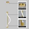 BNHHLZ Modern LED Pendant Light 6000K Gold Pendant Lights Spiral