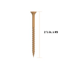 CAMO Premium Deck Screws 2-1/2" #9 ProTech (350 ct, Tan)
