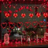 Valentine Lights, Red Heart Lights Indoor Outdoor, Valentines Day Window
