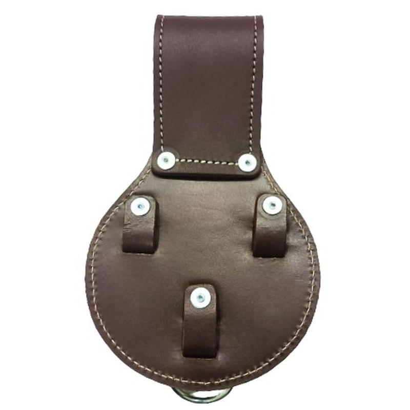 Zeluga 20-412 Premium Leather 3 Rings Spud Wrench Holder, Heavy