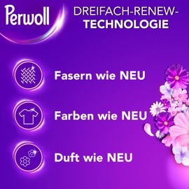 Perwoll Renew Flower Frenzy (1 x 27 Washes), Liquid Detergent, Detergent for Colors & Whites, Color Detergent Gives Intense Freshness with Floral Fragrance