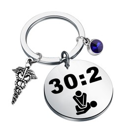 SEIRAA Emergency Medical Services Keychain EMS Keychains Paramedic Gifts First Responder Gifts EMS Worker Gifts (302 CA)