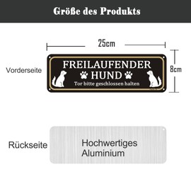 Black Freilaufender Hund Tor Bitte geschlossen Halten Sign