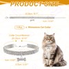 PETAXCELL Rhinestone Cat Collar, Bling Dog Basic Collars Adjustable Sparkling