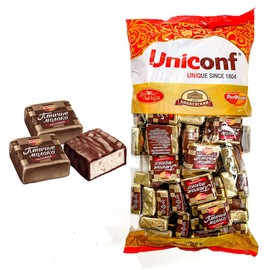 Cream and Vanilla Marshmallow and Chocolate Candy, Russian Bird's Milk, Ptichye Moloko, Rot Front Chocolates Souffle 1 kg | 2.2 lb