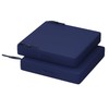RACE LEAF Navy Blue Patio Cushions Set of 2, 19x19x3