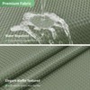 eachope No Hook Waffle Weave Shower Curtain with Snap-in Fabric