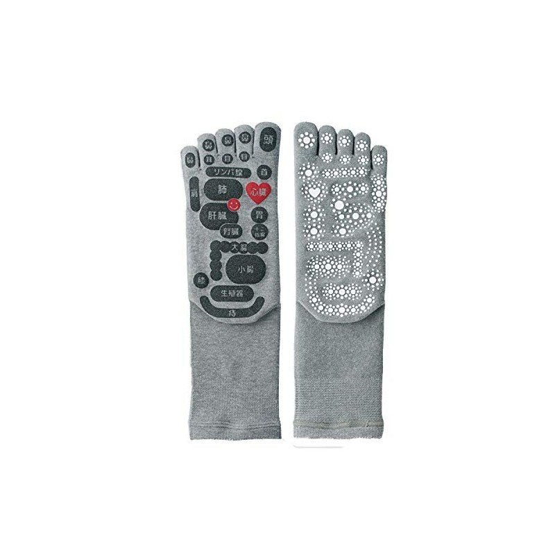 MIKASA Double-Sided Foot Socks, 9.8 - 10.6 inches (25.0 -