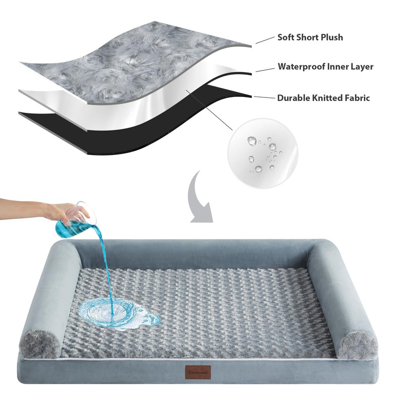 BFPETHOME Dog Beds for Large Dogs, Orthopedic Dog Bed for