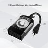 M EGA MEGACUBE Outdoor Timer Outlet Waterproof, 24 Hour Mechanical