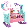 deAO Baby Doll Set with Crib Bed High Chair Stroller