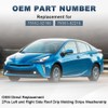 QCESEV Roof Drip Molding Strips Weatherstrip Compatible with Toyota Prius