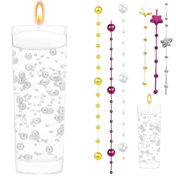 SGERUFZ Floating Beads Floating Candles, Floating Candles, Floating Candles, Floating