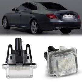 OZ-LAMPE LED License Plate Light for Merce-ds Benz W204 5D W212 W206 W216 W204 C-CLASS W205 C205 E-CLASS W213 CLS C218 CLA C117, License Plate with CAN Bus Number Plate Light LED 2 Pieces