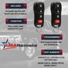USARemote - Llavero remoto de entrada sin llave 4btn para