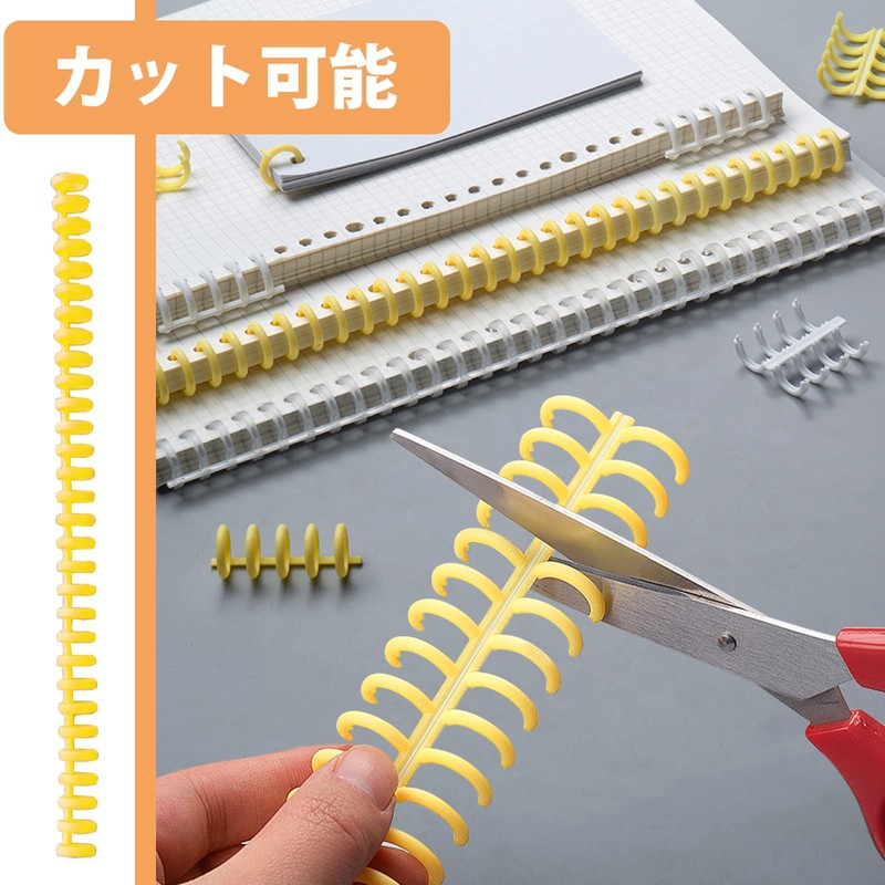 EUSTACE 12 Pcs 30 Holes Loose Leaf Ring Loose Leaf
