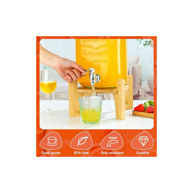 4 Pcs Drink Dispenser Spigot Replacement, Plastic Water Jug Spigot