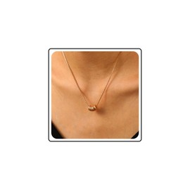 Wendalern Gold Kreis Fidget Halskette Multi Rund Stück Anhänger Halskette Rollen Kugel Box Link Kette Halskette Zierliche Perlen Choker Halskette Schmuck Für Frauen