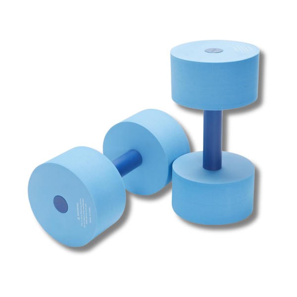 Sporti Aquatic Fitness Medium Dumbbells Water Weights - Blue