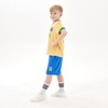 BDONDON Unisex Football Jerseys for Kids Brasil Pattern Soccer Uniform