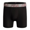 Fila Men's 4-Pack Jersey & Mesh Trunks with Pouch, Black