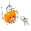 Honbay Cute Cartoon Animal Padlock Mini Brown Bear Padlock Lock