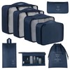 Vercord 8 Set Travel Packing Cubes Luggage Organizers Cubes for