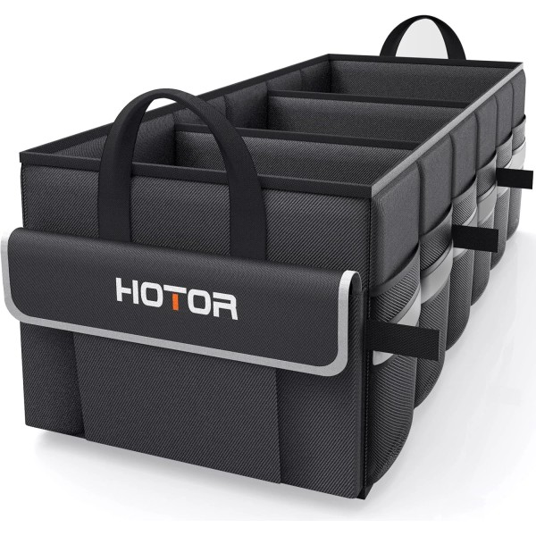 HOTOR Trunk Organizer - Car with 5 Pockets, X-Large, Black