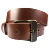 1.25"(32mm) Men's Cognac Full Grain Leather Belt Handmade (36 for