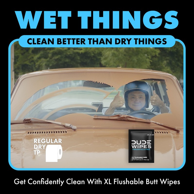 DUDE Wipes On-The-Go Flushable Wipes - 1 Pack, 30 Count