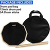 12 Inches Drum Practice Pad Silent Drum Pad Set nd
