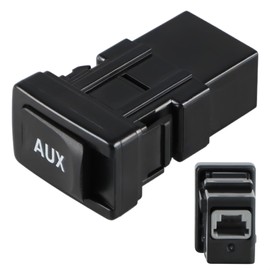 EVRBUL Aux Port Input Auxiliary Jack Adapter Compatible with Toyota 4Runner RAV4 FJ Cruiser 2007-2011 Camry 2007-2008 Prius 2005-2009 Yaris Lexus ES350 LS460 2007-2010 Replace# 86190-06010 86190-53010