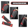 Zikefest 2PCS Car Seat Belt Cover, Leather Car Seat Belt