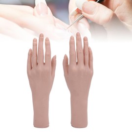 Modelo de Mano Femenina de Silicona, Modelo de Mano Flexible y Suave, Práctica de Arte de Uñas